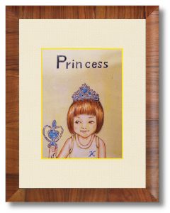 K.Iさん「Princess_K」（B5)　幼少期の少女の記憶を残したく作画しました。little_Aとの連作です。
