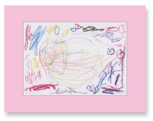 スカーニャさん「ラブリー」　ハートと虹です。ピンクのハートがお気に入りです。お絵かきだいすき！4さい女の子