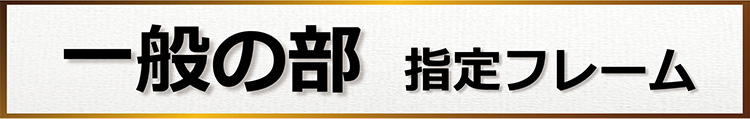 一般の部 指定フレーム