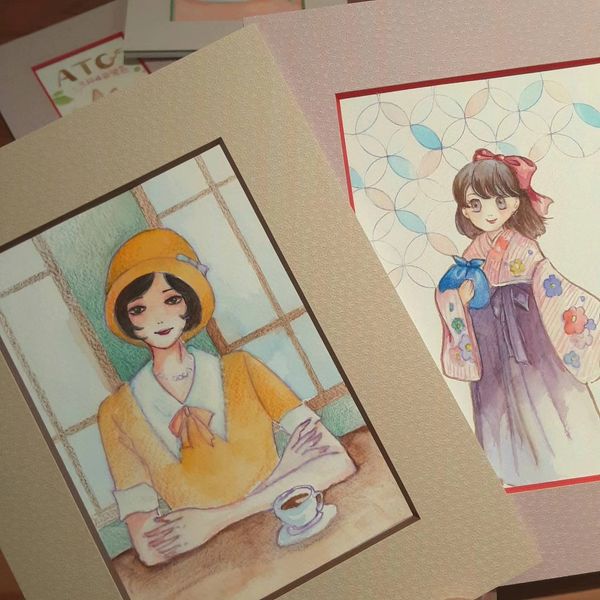 レトロカラーAPFに対象レトロなイラストを飾りました