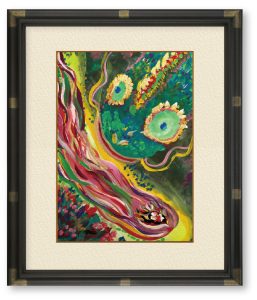 美絵さん「深界の恋」深界、それは深い深い深淵の底F4 アクリルガッシュ