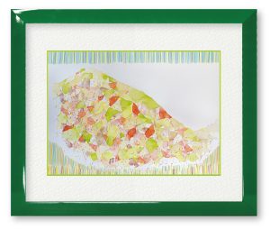 aoyamamadokaさん「夏を前に」新緑の爽やかな空気感じる晴れやかな山を描いてみました。