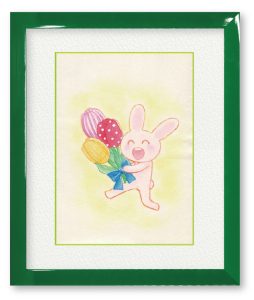 マチカさん「チューリップ」チューリップに、いろいろな模様があったら楽しそうと思って描きました。